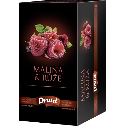 Ovocný čaj malina a růže