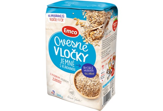 Ovsené vločky jemné s vlákninou