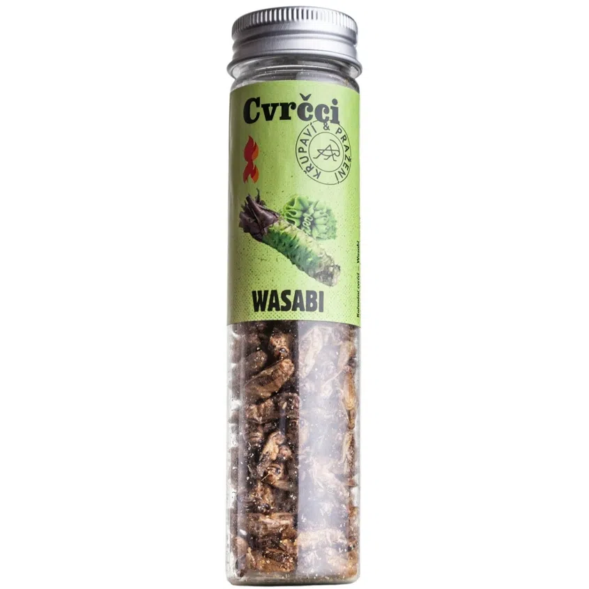 Páliví křupaví a pražení cvrčci - Wasabi