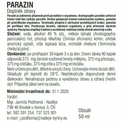 Parazin 6 x 50 ml