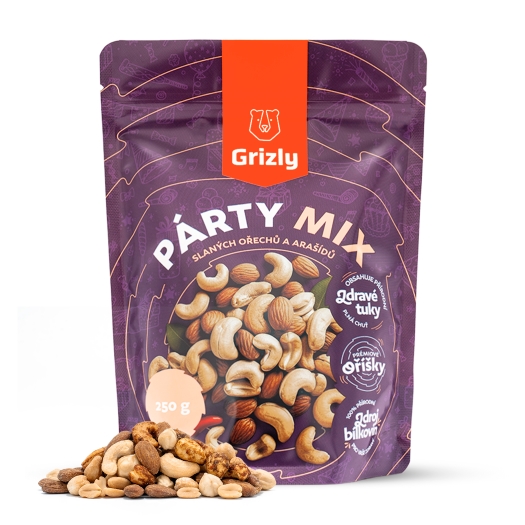 Párty mix slaných ořechů a arašídů