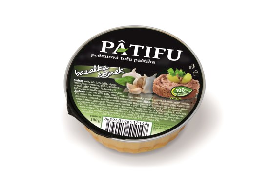 Paštika PATIFU bazalka a česnek