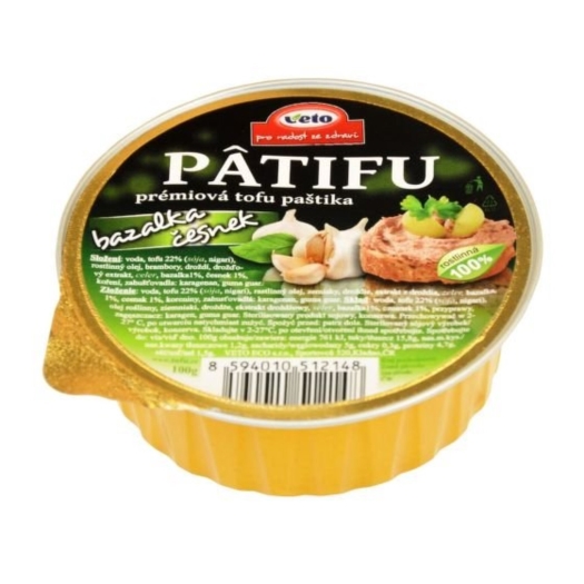Paštika PATIFU bazalka a česnek