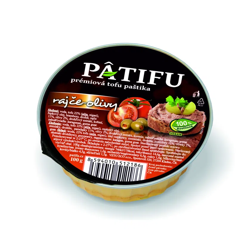 Paštika PATIFU rajče a olivy