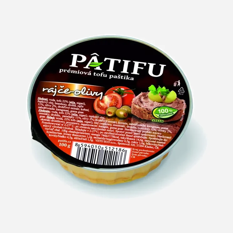 Paštika PATIFU rajče a olivy