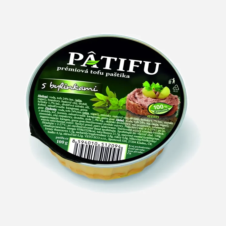 Paštika PATIFU s bylinkami