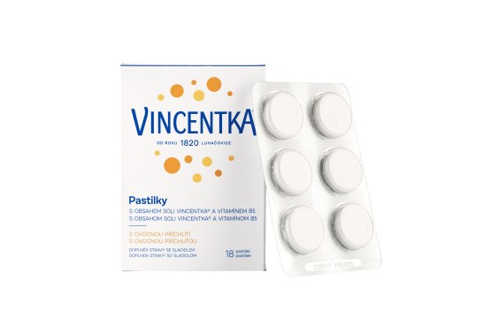 pastilky ovocné 18 tabliet