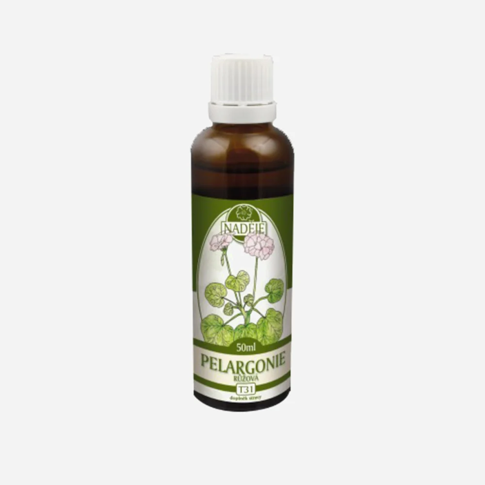 Pelargonie růžová tinktura z byliny