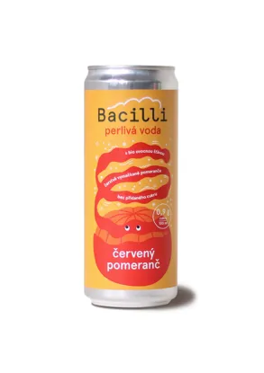 Perlivá voda červený pomeranč BIO