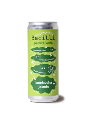 Perlivá voda kombucha jasmín BIO 12 x 330 ml