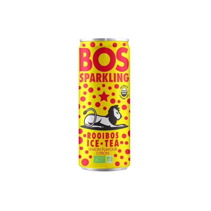 Perlivý ledový čaj Rooibos citron BIO