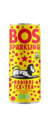 Perlivý ledový čaj Rooibos citron BIO