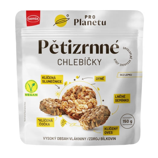 Pětizrnné chlebíčky bez lepku PRO Planetu