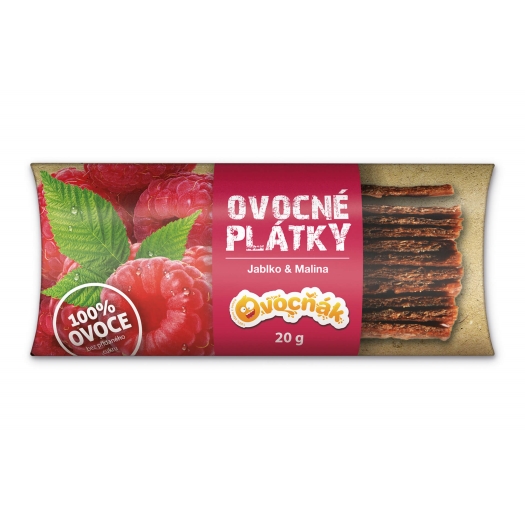 Plátky jablko - malina