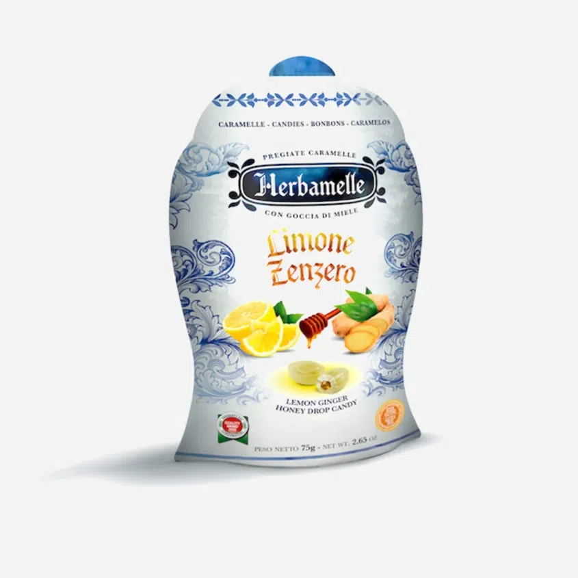 plněné bonbony citron - zázvor