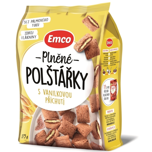 Plněné polštářky s vanilkovou příchutí