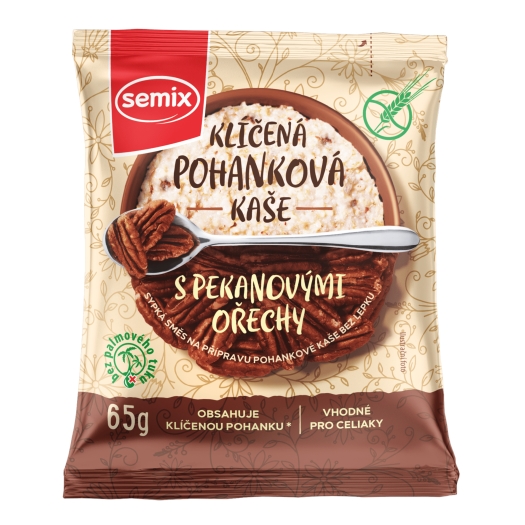 Pohanková kaše s pekanovými ořechy bez lepku