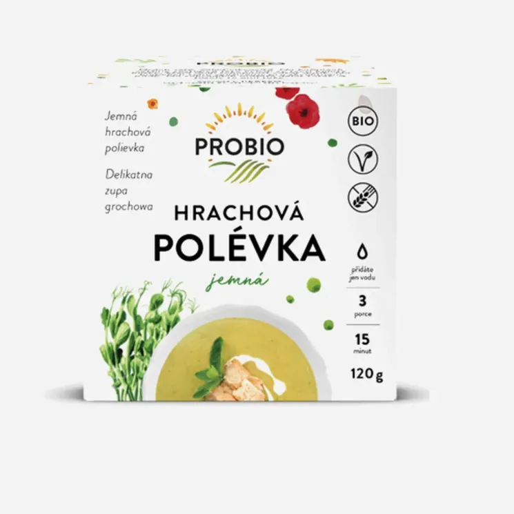 Polévka hrachová jemná BIO 6 x 120 g