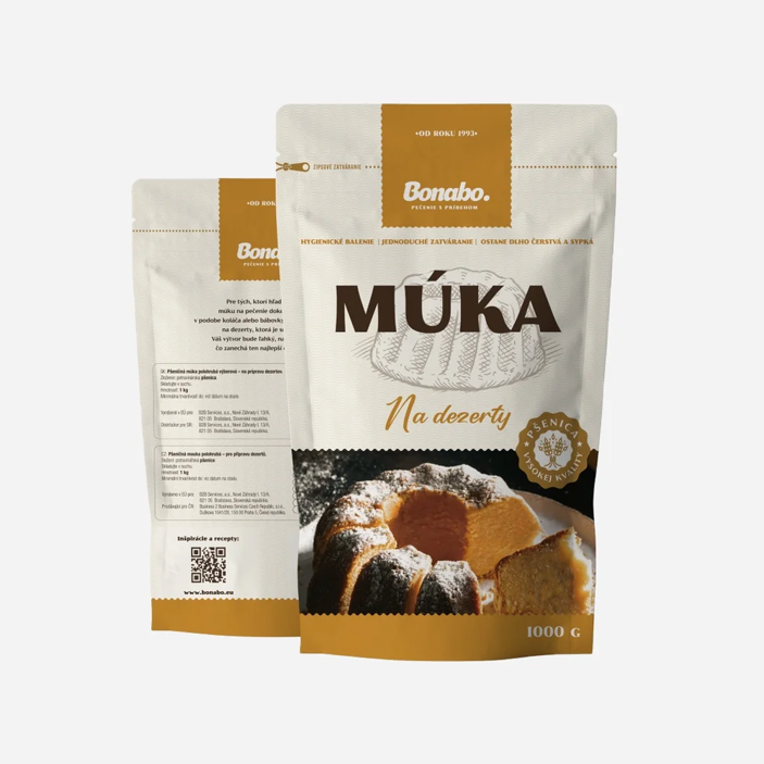 Polohrubá mouka na dezerty