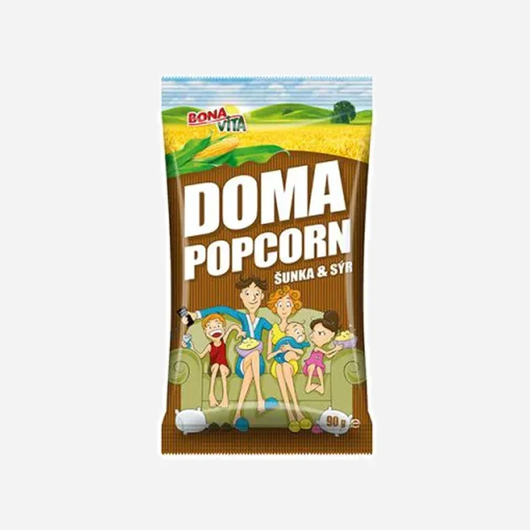 Popcorn šunka a sýr
