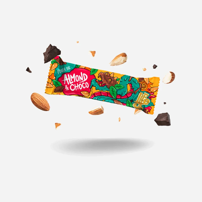 Power bar - mandle a čokoláda