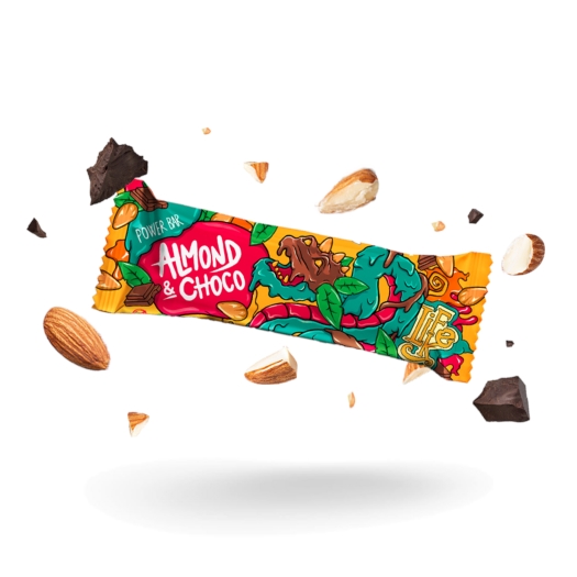 Power bar mandle a čokoláda