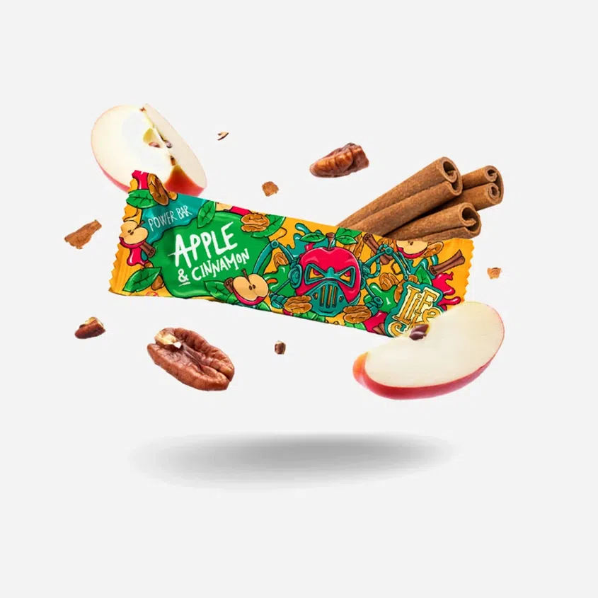 Power bar pekany, jablko a skořice