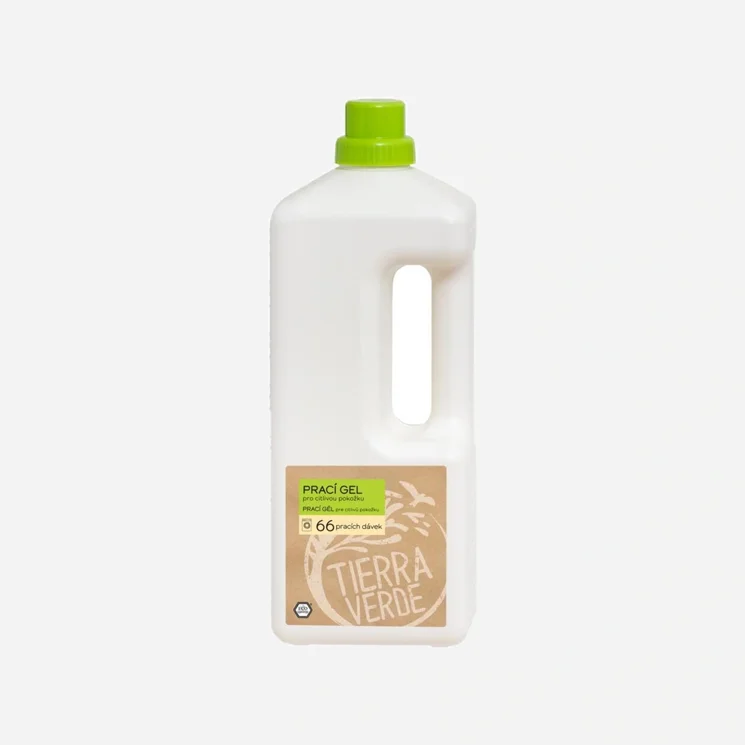 Prací gel z mýdlových ořechů pro citlivou pokožku 6 x 2000  ml