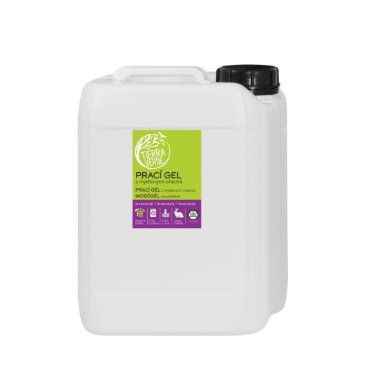 Prací gel z mýdlových ořechů s levandulovou silicí (kanystr 5 l)