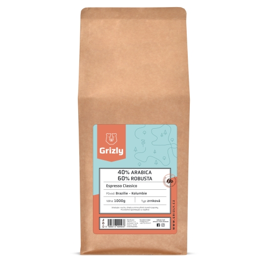 Pražená zrnková káva 40/60 Espresso Classico