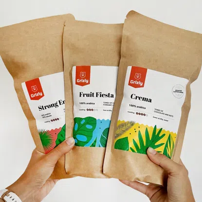 Pražená zrnková káva Crema