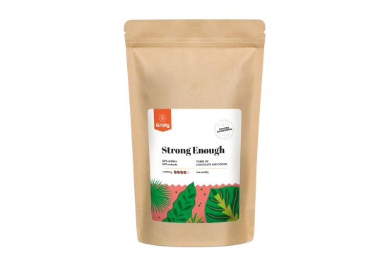 Pražená zrnková káva Strong Enough 250 g expirace