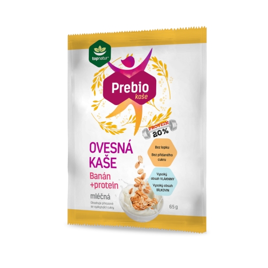 Prebio Ovesná kaše mléčná banán a protein