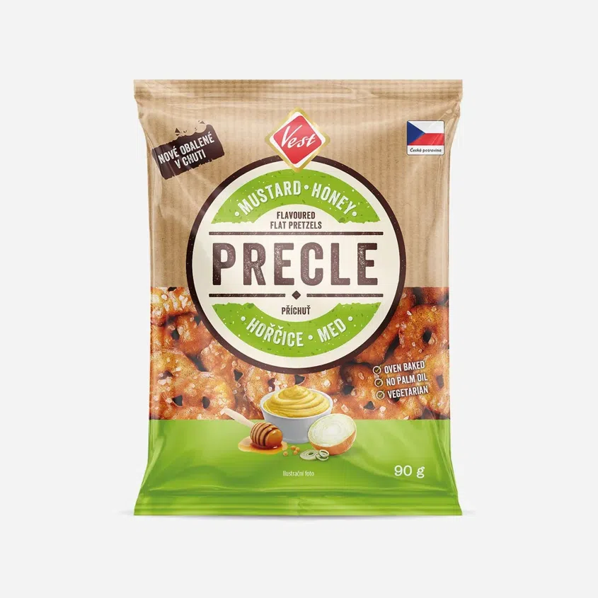 Precle hořčice, med a cibulka