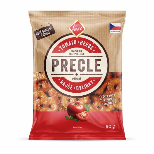 Precle rajče a bylinky
