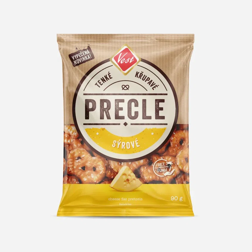 Precle s příchutí Sýr