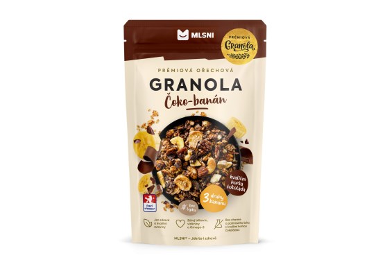 Prémiová granola Čoko-banán