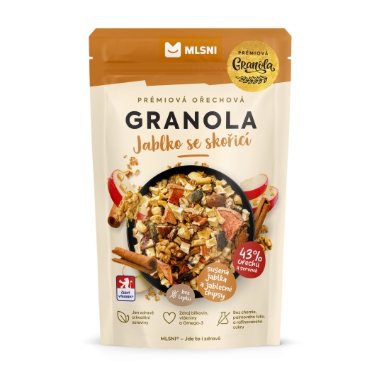 Prémiová granola Jablko se skořicí