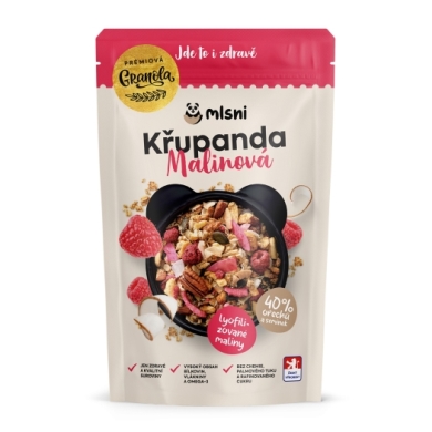 Prémiová granola Křupanda Malinová 400 g