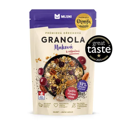 Prémiová granola maková s višněmi
