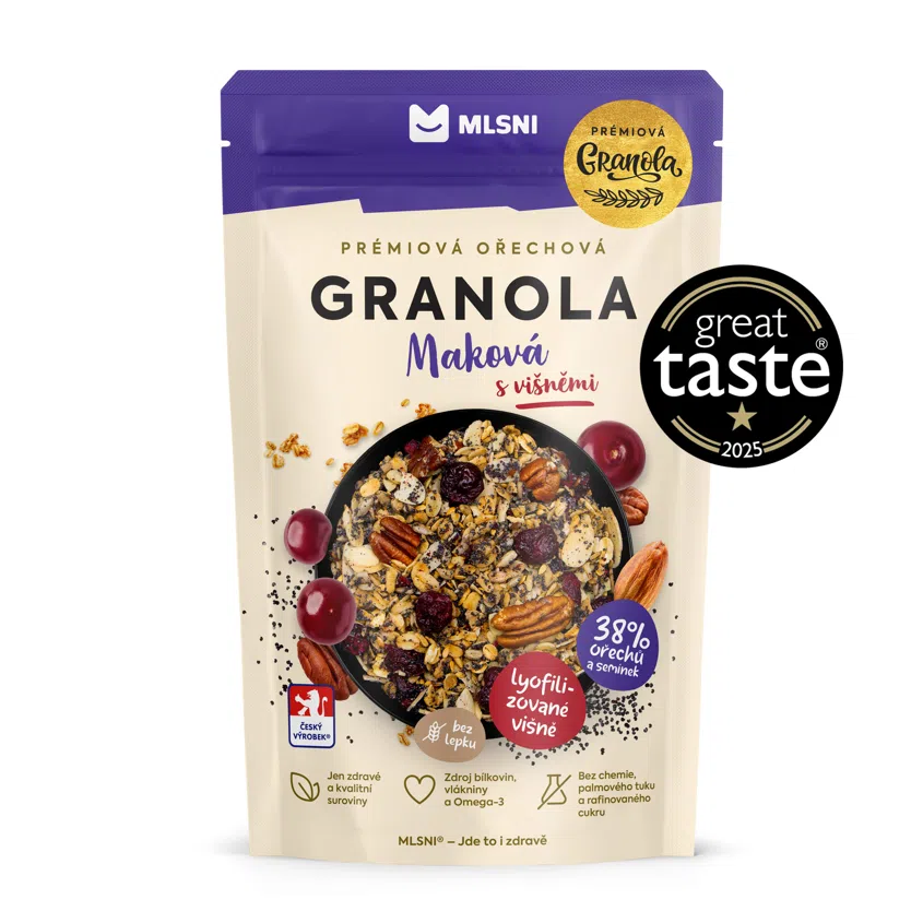 Prémiová granola maková s višněmi