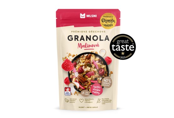 Prémiová granola Malinová