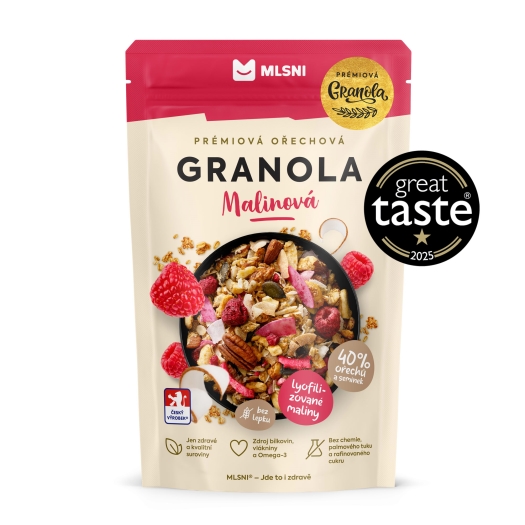 Prémiová granola Malinová