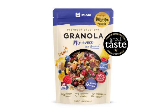 Prémiová granola Mix ovoce bez slazení