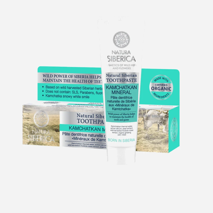 Přírodní sibiřská zubní pasta - Kamčatská minerální