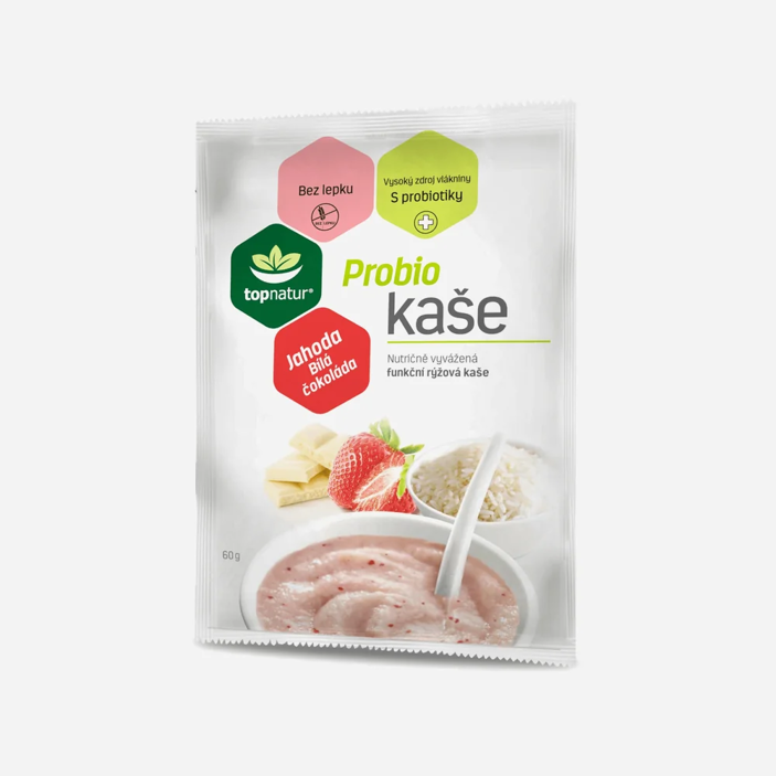 Probio kaše jahoda a bílá čokoláda