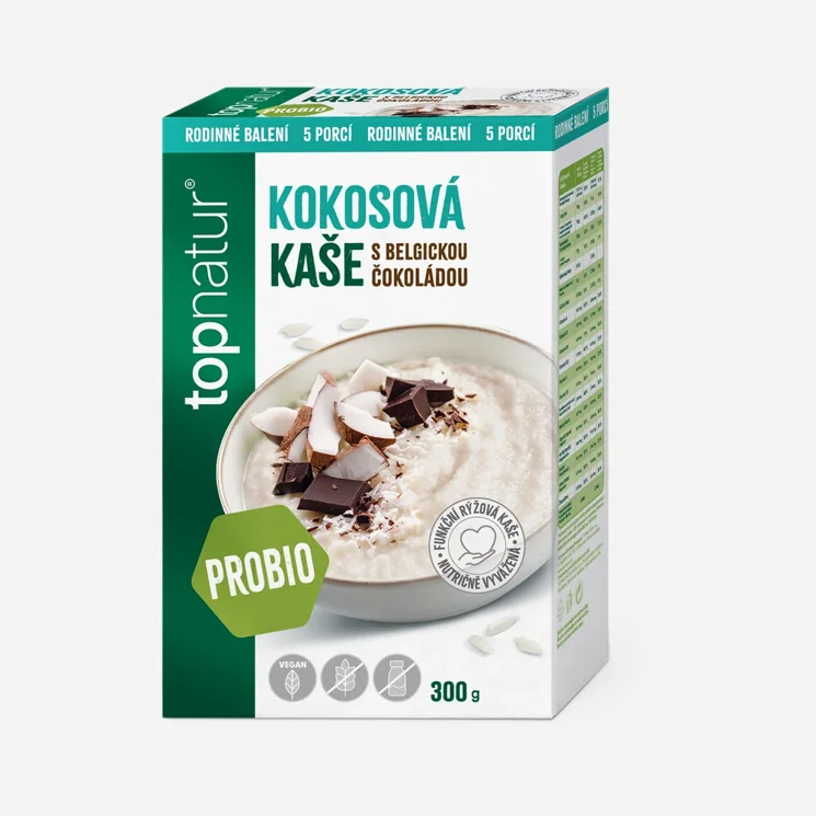 Probio kaše Kokos s belgickou čokoládou XXL