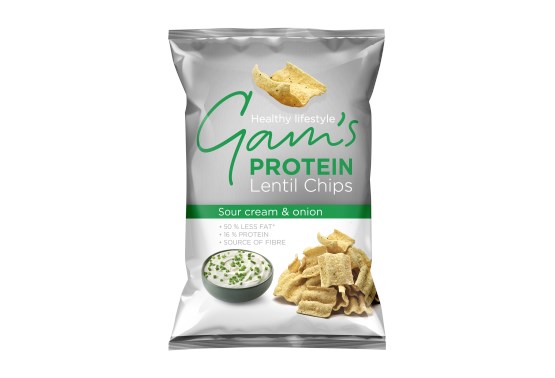 Proteín Lentil Chips kyslá smotana a cibuľka