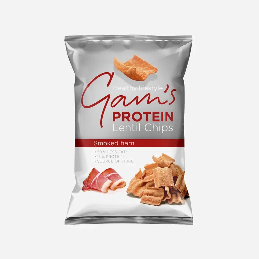 Protein Lentil Chips uzená šunka