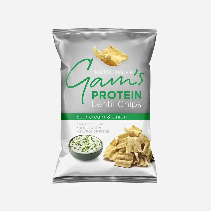 Protein Lentil Chips zakysaná smetana a cibulka